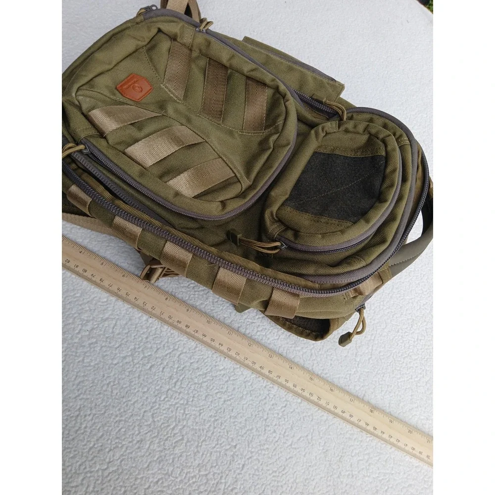 Roaring Fire Tactical Backpack Mens OS Green MOLLE Canvas Daypack